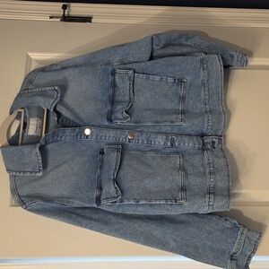 Celebrity Pink Oversized Denim Jacket